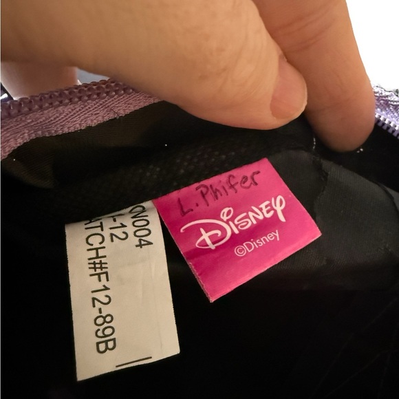 Women’s/Girl's Disney Tink Black Backpack Lilac Purple - Picture 5 of 14